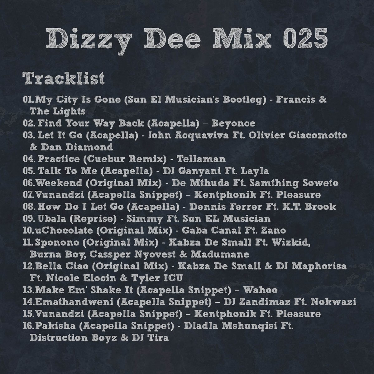 DJDizzyDeeBW's tweet photo. Guess Who's Back...? 🕺🕺🕺

#DizzyDeeMix025 

Link 1: https://t.co/XQZ7SSueoq 

Link 2: https://t.co/iASJYofXKr 

Link 3: https://t.co/AJzHWO6geN https://t.co/bkxrNyPku9