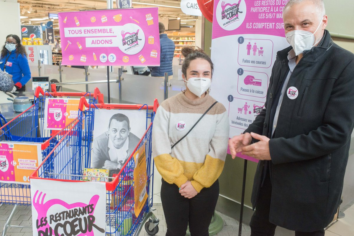 restosducoeur's tweet photo. Merci aux bénévoles https://t.co/ARj4CX5txR dans des milliers de magasins en France 🙏le #WERestos solidarité et divertissement débute ce matin avec la Collecte Nationale ! En attendant la diff du concert des @enfoires ce soir sur @TF1.
#OnCompteSurVous #ACôtéDeNous https://t.co/1wbPJl1Q8j
