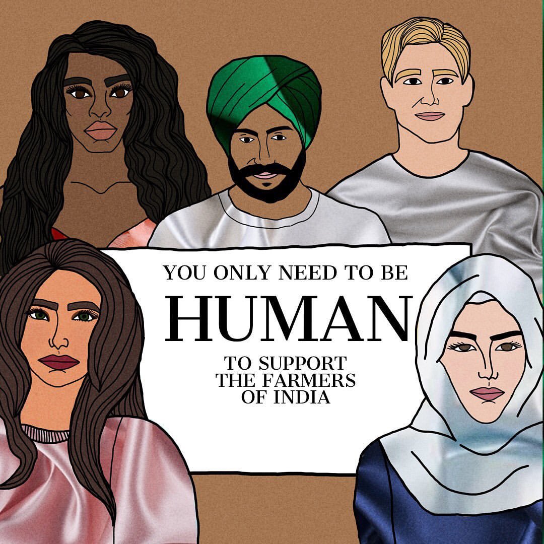 jagsuner's tweet photo. You don’t need to be Punjabi,You don’t need to follow politics. You just need to be human,because this is a human right problem, it isn’t regarding religion, ethnicity but just BASIC human rights. do not ignore it. no Farmer no food
#100DaysFarmersProtest #FarmersProtest100Days https://t.co/nmB1PkwL2A