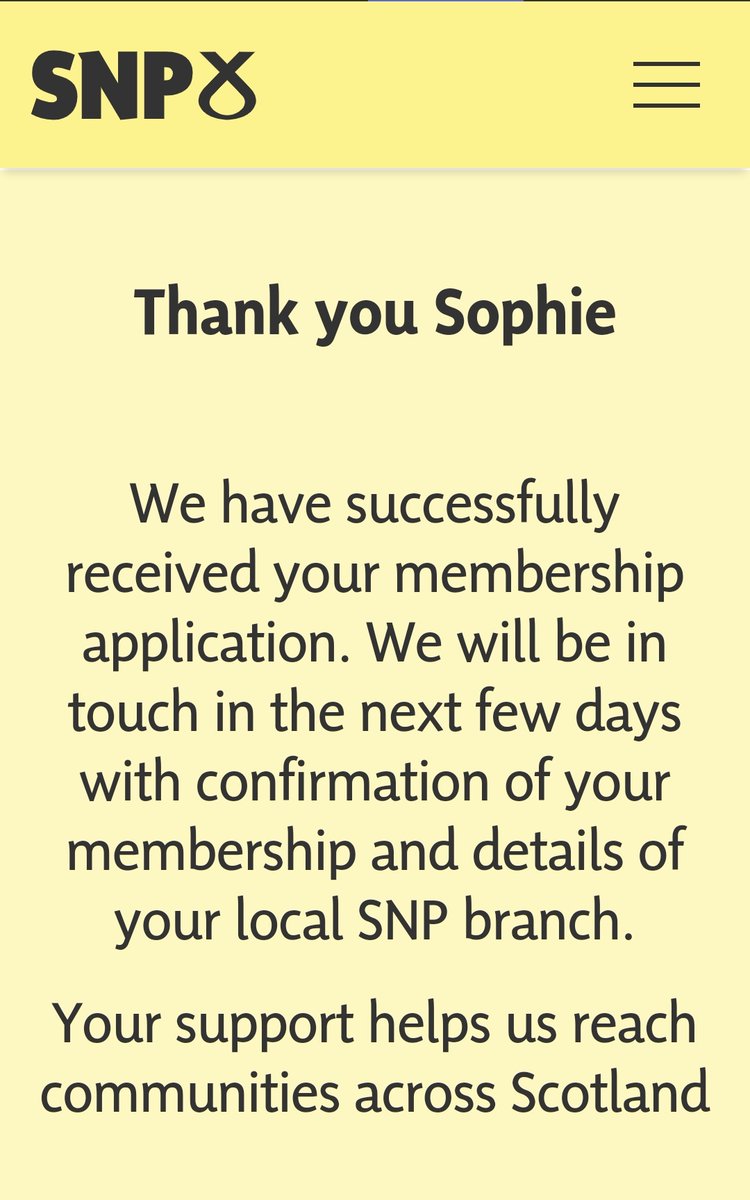 TurdiiBurdii's tweet image. I did it 🥳 #BothVotesSNP #joinsnp