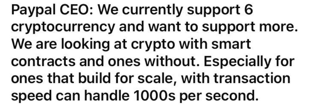 Vrom14286662's tweet photo. https://t.co/lrd08ATV0S
Dan Schulman from #PayPal wants more than just #Ethereum. Maybe he describes #IOTA without saying IOTA! 🤔 https://t.co/guVOGRODUu