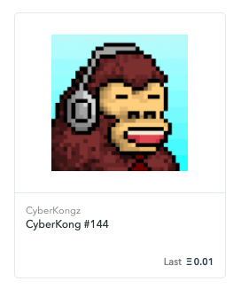 CollieClub's tweet photo. Came across @CyberKongz on @opensea and had to pick up a few! https://t.co/00bAsdbLVH
