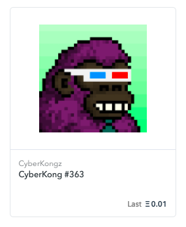 CollieClub's tweet photo. Came across @CyberKongz on @opensea and had to pick up a few! https://t.co/00bAsdbLVH