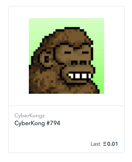CollieClub's tweet photo. Came across @CyberKongz on @opensea and had to pick up a few! https://t.co/00bAsdbLVH