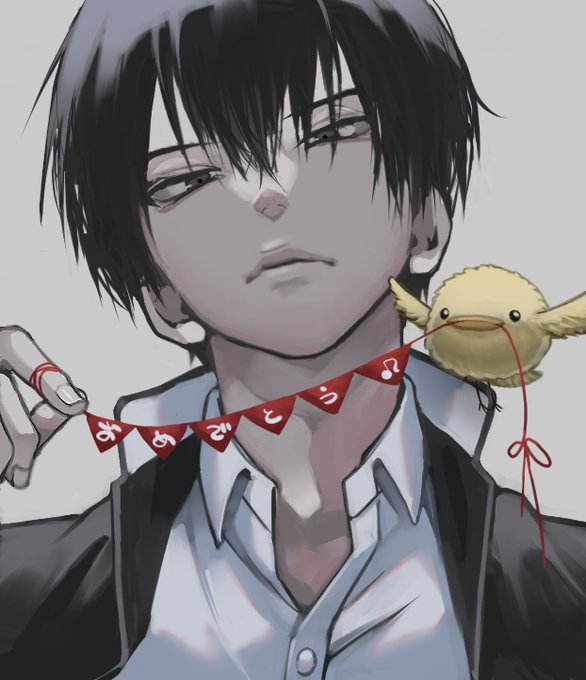 雲雀さん🐥(身内宛の誕生日絵) 