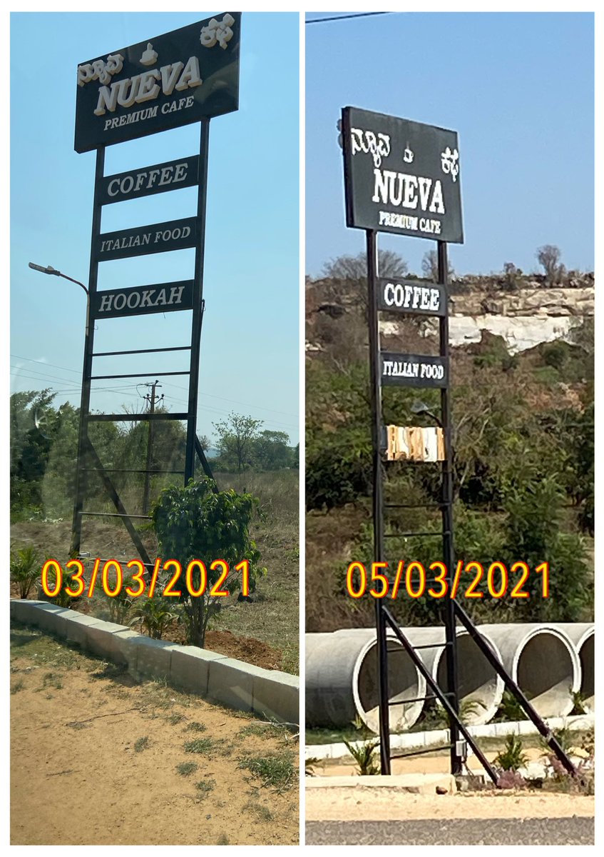 NtcpRamanagara's tweet photo. Under the guidance of DSO visited Nueva premium cafe and warned about smoking inside the hotel premises is against cotpa law and implementation of section 4 &amp; 6a warning signages in the cafe premises and told to remove Hookah advertising boards @VRmgm https://t.co/stBlDB5dnl