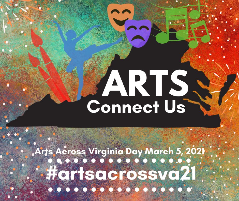 Today is Arts Across Virginia Day! I am honored to lead a vibrant performing arts program in a public school division, but we all experience the power of art when we listen to music, watch tv, or visit a museum. The arts connect us with each other and our truest selves.