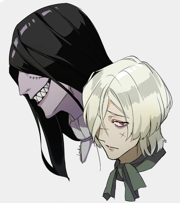 ハンターを大きくみせたいから普段は等身低めに描いてるけど普通に描くとこういうイメージ 