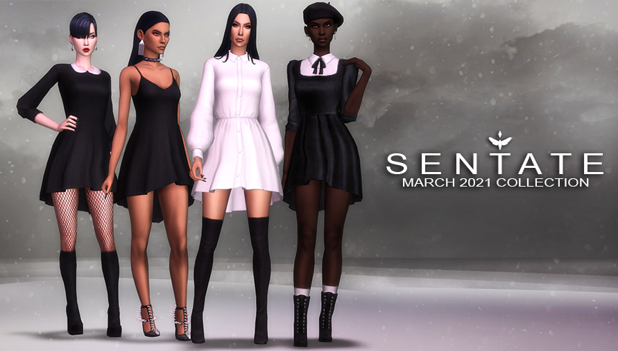 My March 2021 Collection is out now! 4 cute dresses for your witches in training.... Full post here: sentate.tumblr.com/post/644819622… #ts4 #ts4cc #ts4mm