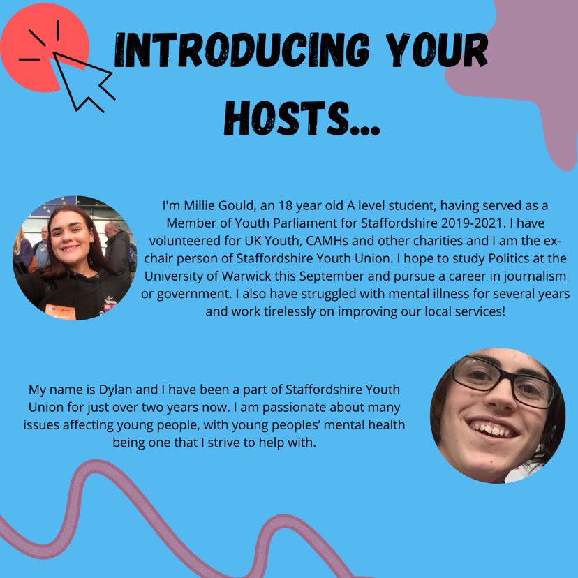 Join us on Monday 22nd March at 5:30 for our first ‘Staffs Chats’ virtual event, discussing mental health with expert panelist’s and local decision makers. Link to sign up below - hope to see you all there! 
bit.ly/StaffsChatsMen…