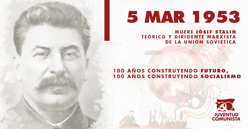 UJComunista_'s tweet photo. Hoy se cumplen 68 del fallecimiento de Iósif Stalin, Secretario General del PCUS y dirigente de la Unión Soviética después de Lenin. https://t.co/4zp4LIrDNE