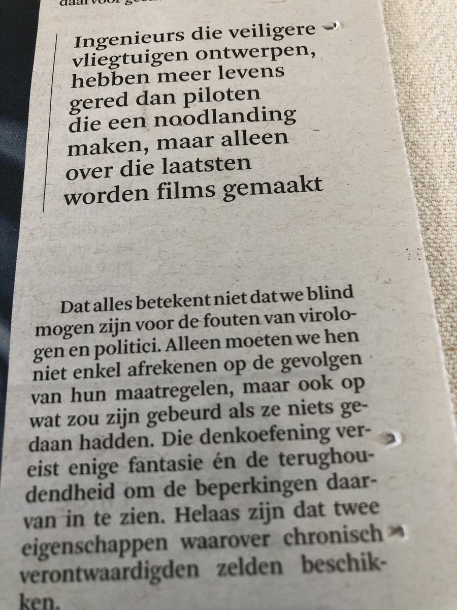 Zeer terecht van Jelle Dehaen DS vandaag: