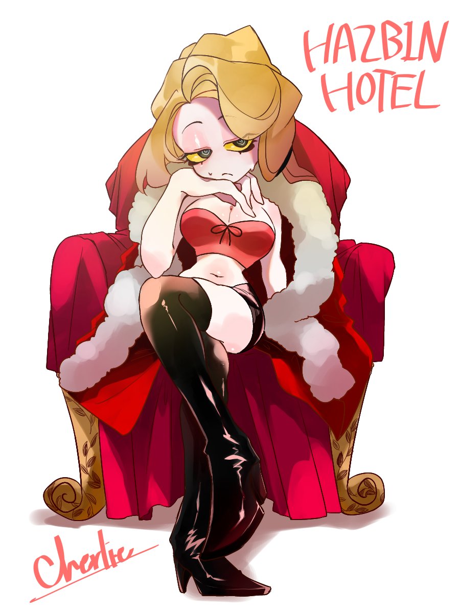 #HazbinHotel 
#Charlie 
ピンバッジが可愛くて描いてしまった…😋😋😋😋 