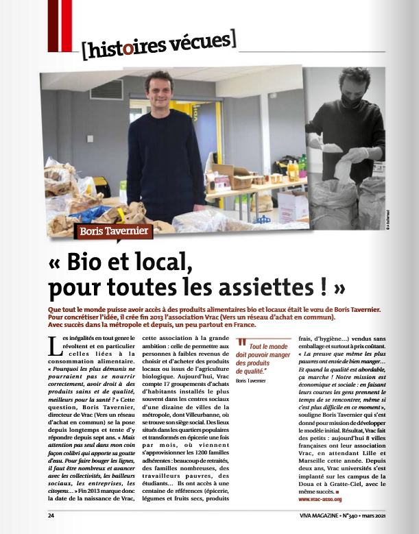 boris_tavernier's tweet photo. Merci au journal Viva et à la ville de @villeurbanne !
Ce succès est aussi celui de nos partenaires bailleurs et collectivités qui nous soutiennent depuis des années, mais surtout 2 fondations sans qui nous n'existerions tout simplement plus... @fdnc_fr @Abbe_Pierre https://t.co/mRQoGuRTnn