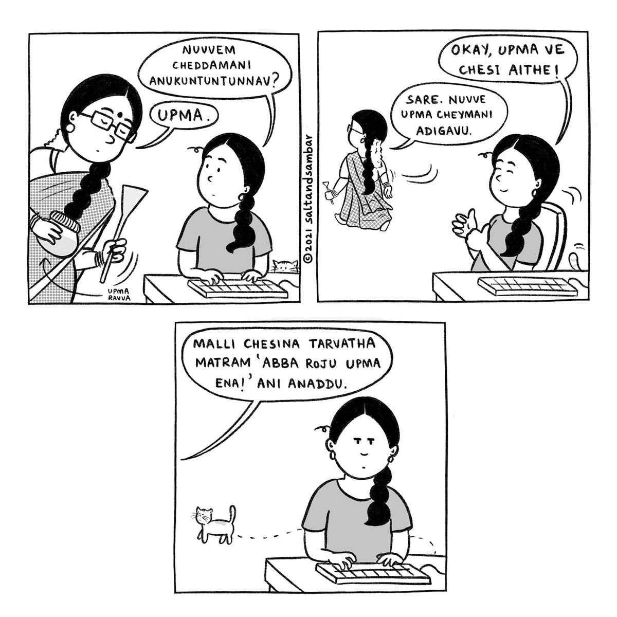 saltandsambar's tweet photo. What's for dinner?
Detailed comic available on my Instagram page: https://t.co/AAC8a9cktE
#indianwebcomics https://t.co/xkYSyuedUV