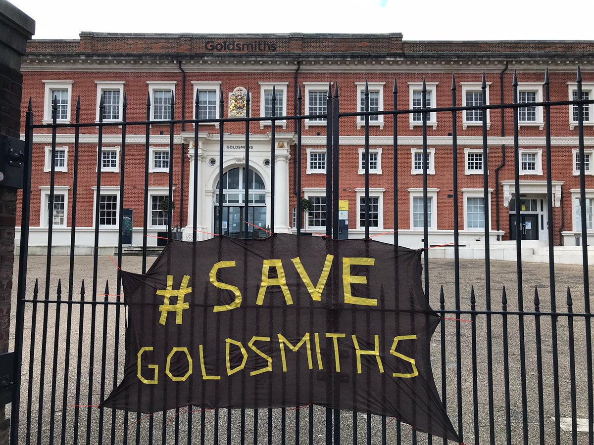 #SaveGoldsmiths 
Banners made by our friends at Art Workers Forum. 
Solidarity to all art/cultural workers fighting against widespread redundancies in the sector!