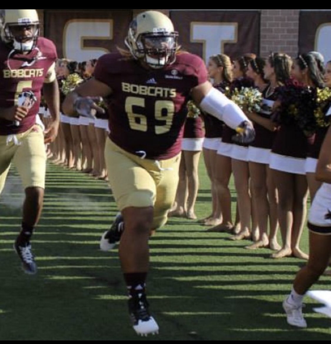 CFB247's tweet photo. Herbert “Cheeto” Gonzalez III
Texas State, Defensive Tackle 2013-2015 https://t.co/vSE8pixncq