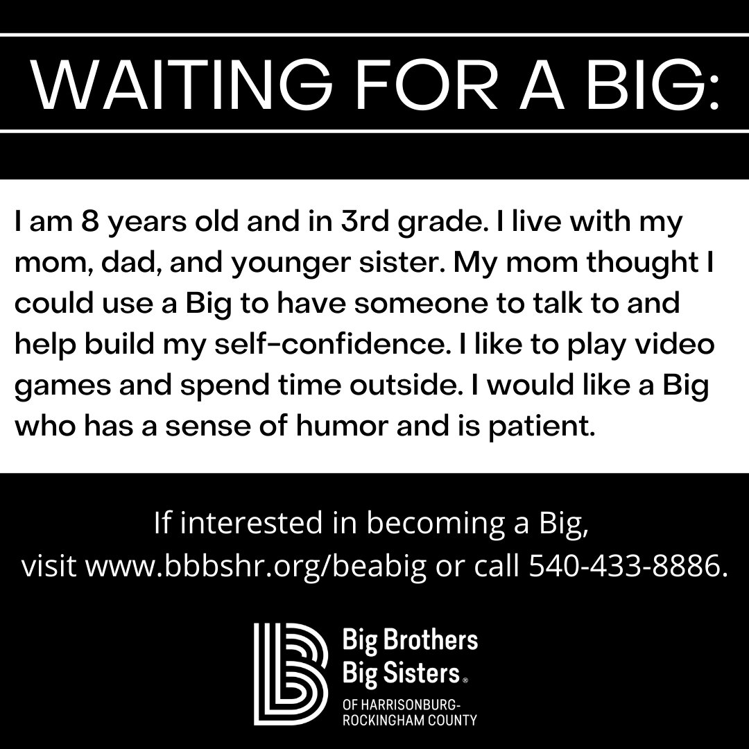 BBBS of Harrisonburg-Rockingham County (@bbbshr) on Twitter photo 