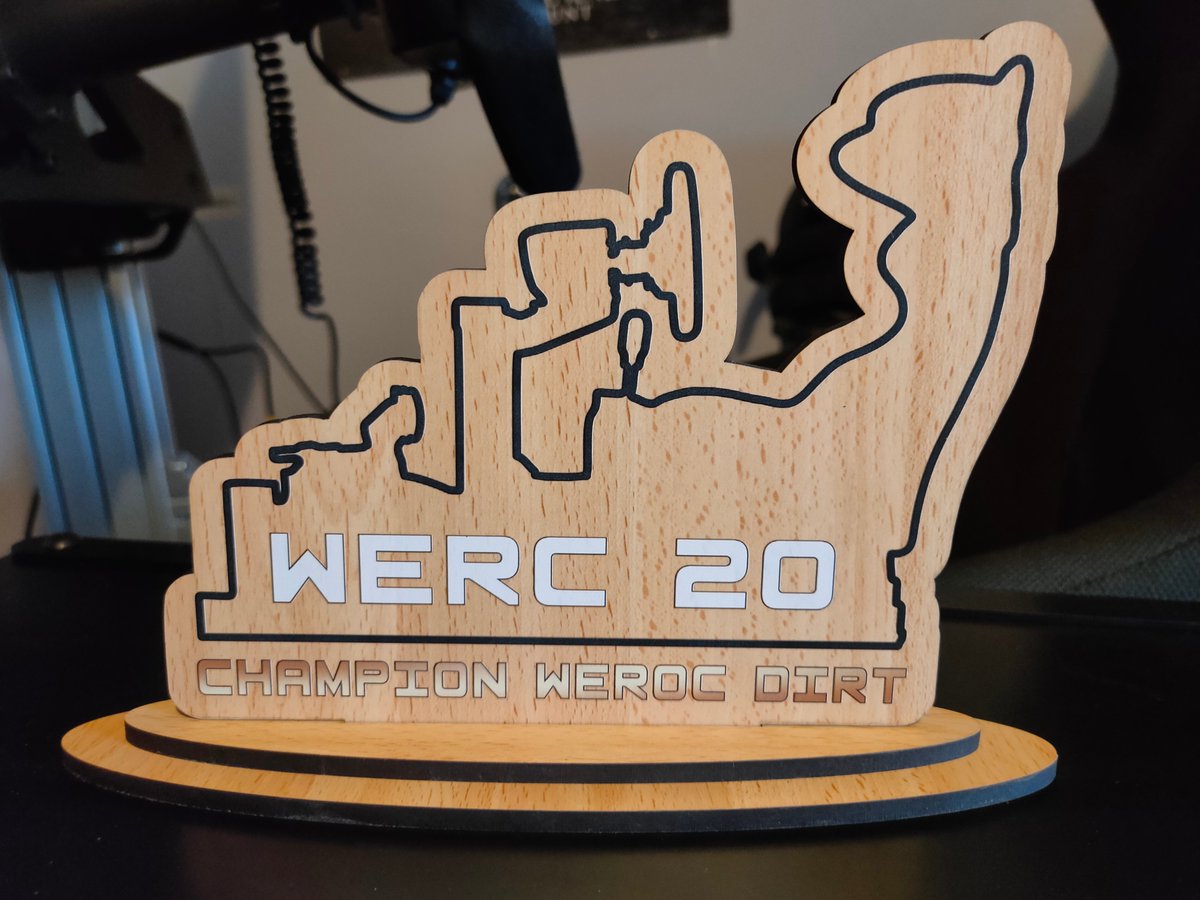 WERC Champion trophy and WEROC (Champion of champions) trophy are at home now ! 🥳🏆

Join me for the next season : wrcesports.com/championships/…

Thank you <a href="/werc_esports/">World Esports Racing Community</a>  ! 

@dirtgame  <a href="/Comrade_GG/">Comrade Gaming Ltd.</a>