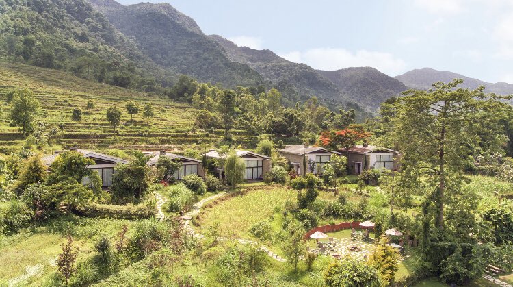 BacallPR's tweet photo. Eco-sustainable resort, The Pavilions Himalayas- The Farm and its little sister The Pavilions Himalayas- Lake View will reopen this Sunday, 7 March 2021, following the easing of local COVID19 restrictions in #Nepal. https://t.co/5UOqzNh7fV