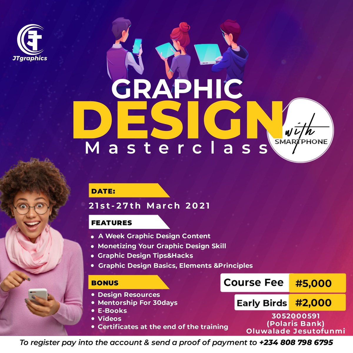 CJesuto's tweet photo. Hello Good day, my aspiring creatives. 
Welcome to the Best Graphic design training ever, so much value will be dished out on this platform for just a token. 
To reach me
https://t.co/V4nMHXSCYQ https://t.co/QspXSNvuiZ
