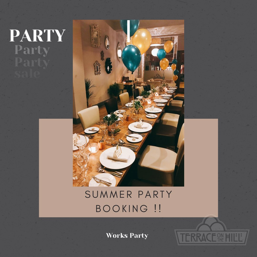 Works parties are starting to be booked!