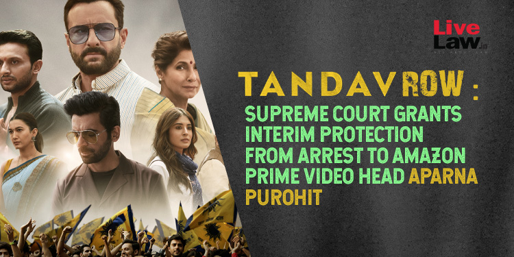 The #SupremeCourt on Friday granted interim protection from arrest to #AmazonPrimeVideo 's India Commercial Head #AparnaPurohit in the FIR registered by UP Police over alleged hurting of religious sentiments by the web series '#Tandav'.
Read more: t.ly/rwKV