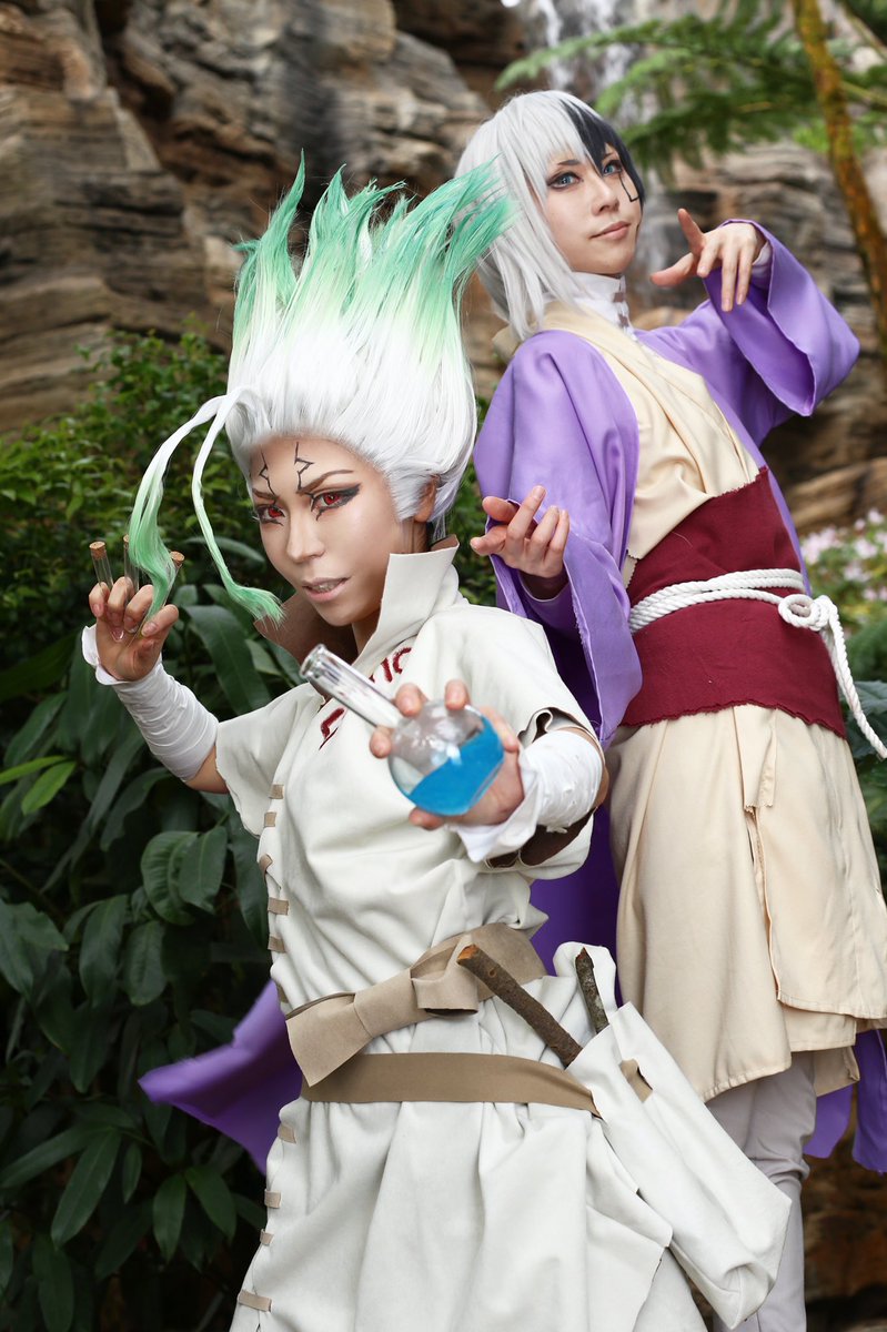 あでこ Dr Stone ドクターストーン 石神千空 Adinacounter あさぎりゲン Noirinu Photo Smk Twi Cosplay あでこ Dr Stone ドクターストーン 石神千空 Adinacounter あさぎりゲン Noirinu Photo Smk Twi Cosplay