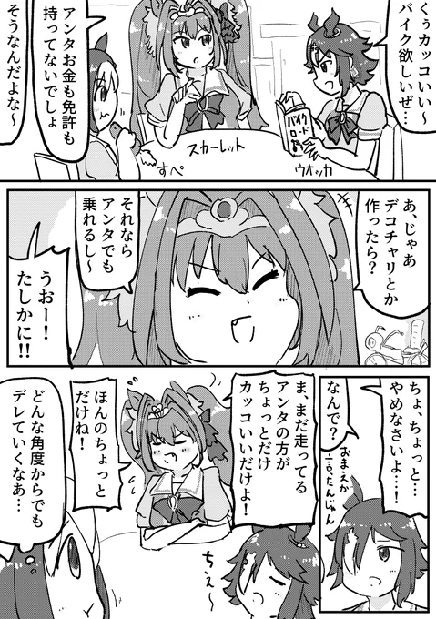 ウオッカ育成中に隙あらば絡んでくるダイワスカーレットすき 