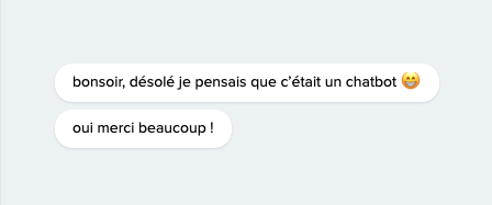 Quand on répond tellement vite que cet utilisateur pensait parler à un chatbot 🤖