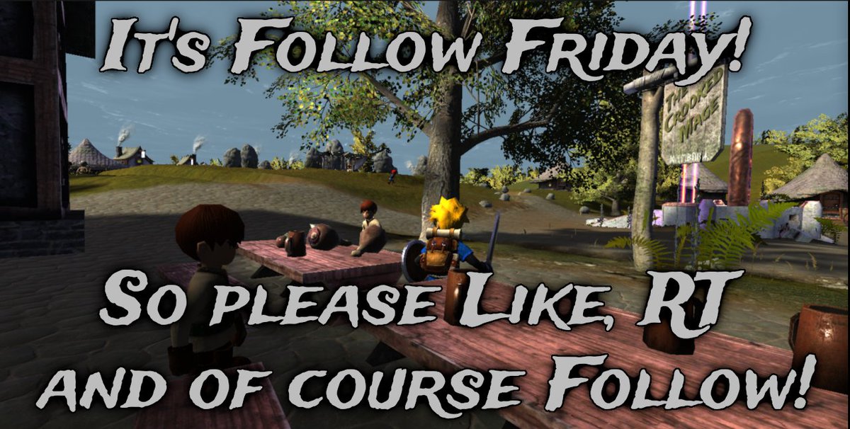 A very good #FF morning. An international and eclectic gaggle of followers this week! Some marvelous projects (#gamedev #music #writer #ArtistOnTwitter). 

Plz #RT, #Like and #Follow (more in comments) 

<a href="/HardBoiledDev/">YOLKED The Egg Game 🔪🥚🔥</a>
<a href="/MrKittemurt/">MrKittemurt - RailGods of Hysterra 🚂 Out Now</a>
<a href="/Chris_N_Tharp/">Chris Tharp</a>
<a href="/soliloquis1/">Rocket Powered Frontiersman</a>
<a href="/RockyMadio/">RockyMadio</a>