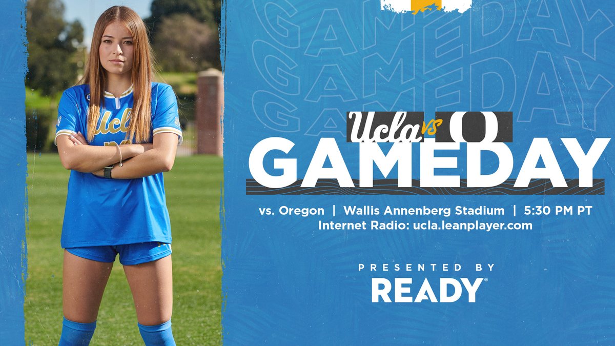 Back home for #Gameday! 

🆚 <a href="/OregonSoccer/">Oregon Ducks Soccer</a>
⏲️ 5:30pm PT
📻 ucla.leanplayer.com
📊 statb.us/b/332079

#GoBruins