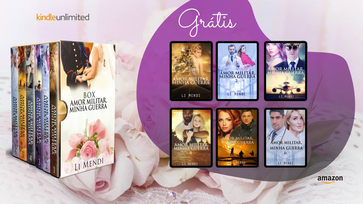 LiMendi's tweet photo. Tá grátis hoje até 7/3/21 o Box amor Militar, Minha Guerra com 6 livros! Acesse: https://t.co/ZaXwDkcJQH

#livrosgratis #livros #kindle #kindleilimitado #livroderomance #dicadeleitura #promocaodelivro https://t.co/OSodfe15dm