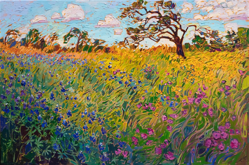 womensart1's tweet photo. 'Wild Flower Spring' by US modern impressionist Erin Hanson #womensart https://t.co/tHkaJjB3ae