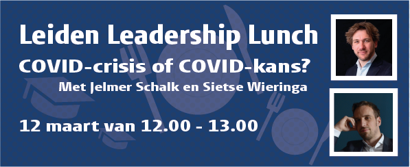 Volgende week (12/3) is de eerste Leiden Leadership Lunch in de serie 'Leiderschapskansen in tijden van crisis'. Meld je snel aan voor de bijeenkomst met Jelmer Schalk en Sietse Wieringa, die vertellen wat COVID-19 betekende voor #leiderschap in de zorg! 

universiteitleiden.nl/agenda/series/…