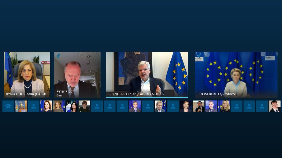 vonderleyen's tweet photo. Today's #COVID19 response meeting focused on:
โข Update on epidemiological situation, sequencing
โข Progress on vaccine delivery & vaccination
โข ย Work with companies to ramp up production
โข EU Green Certificate - state of playย
โข Delivering the EU Passenger Locator Form https://t.co/TQ2hOuQq5N