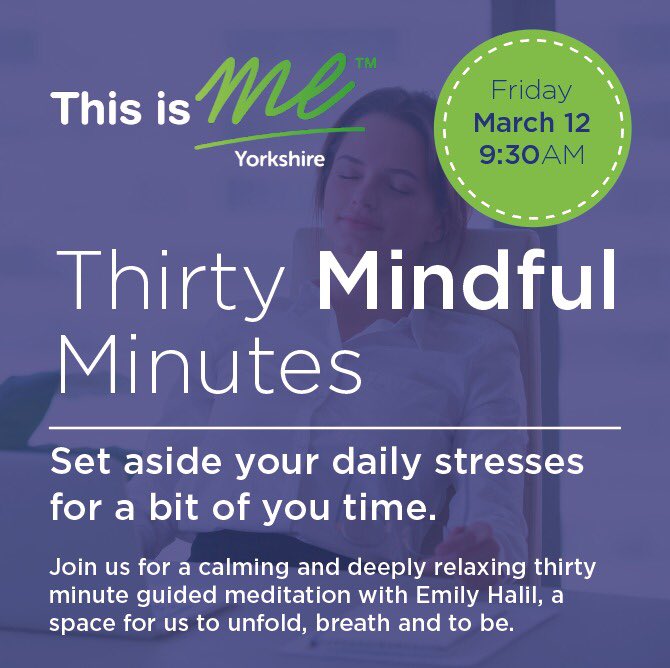 To do list.

Friday March 12th.
Take 30 mindful minutes.

Your next Friday self will thank you. 

eventbrite.co.uk/e/thirty-mindf…