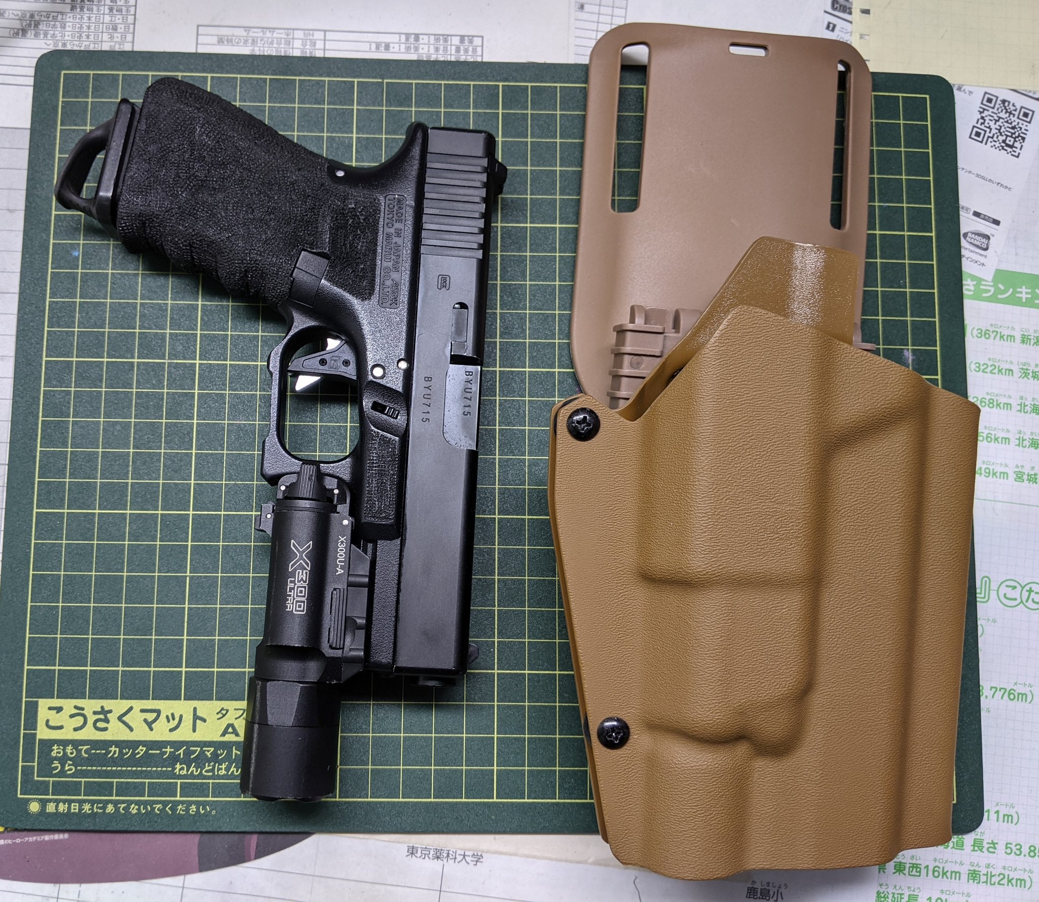 T.REX ARMS GLOCK19ホルスター、X300対応