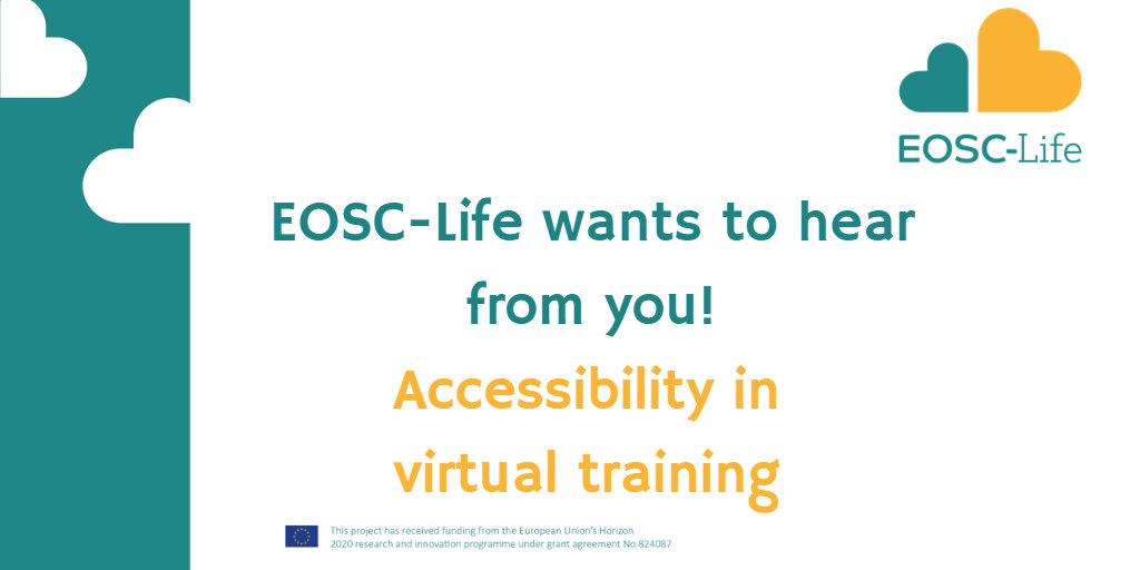 EoscLife's tweet photo. Accessibility is an issue in #virtualtraining due to level of computer skills, language, disabilities &amp; more. 

We want to make training more accessible. 

Tell us about main impediments, existing resources, professors who followed students adapting to virtual.

Comment below! ⬇️ https://t.co/PahDPF6ANh