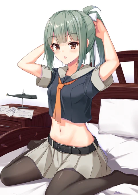 夕張改二は甲標的よりそのお腹のが1.05倍くらい強い
#艦これ 
#夕張 