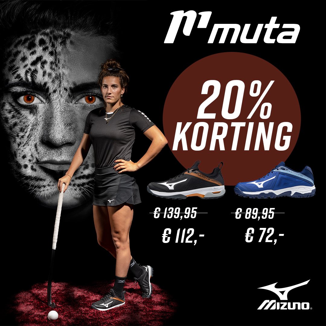 MutaTeamshop's tweet photo. 🏑👟 Het is 𝗠𝗜𝗭𝗨𝗡𝗢 𝗛𝗢𝗖𝗞𝗘𝗬𝗦𝗖𝗛𝗢𝗘𝗡𝗘𝗡𝗠𝗔𝗔𝗡𝗗 in de Teamshop! Met de gehele maand maart 𝟮𝟬% 𝗸𝗼𝗿𝘁𝗶𝗻𝗴 op deze twee topmodellen: de Wave Panthera en de Wave Lynx! 🤑

#MutaSport #Teamshop https://t.co/U2IlKc5pcD