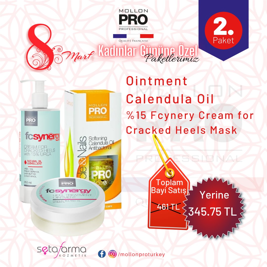 setafarmatr's tweet photo. 🔴MOLLON PRO 8 Mart Kadınlar Gününe Özel Paketlerimiz🔴

#setafarma #setafarmakozmetik #mollonpro #mollonproturkey 
#CumamızMübarekOlsun #hayirlicumalar #kaymakam #EdepYahu #Bjkas #coronavirus #Tsunami #izmir #ankara #istanbul #bursa #çanakkale https://t.co/3WdHby6moh