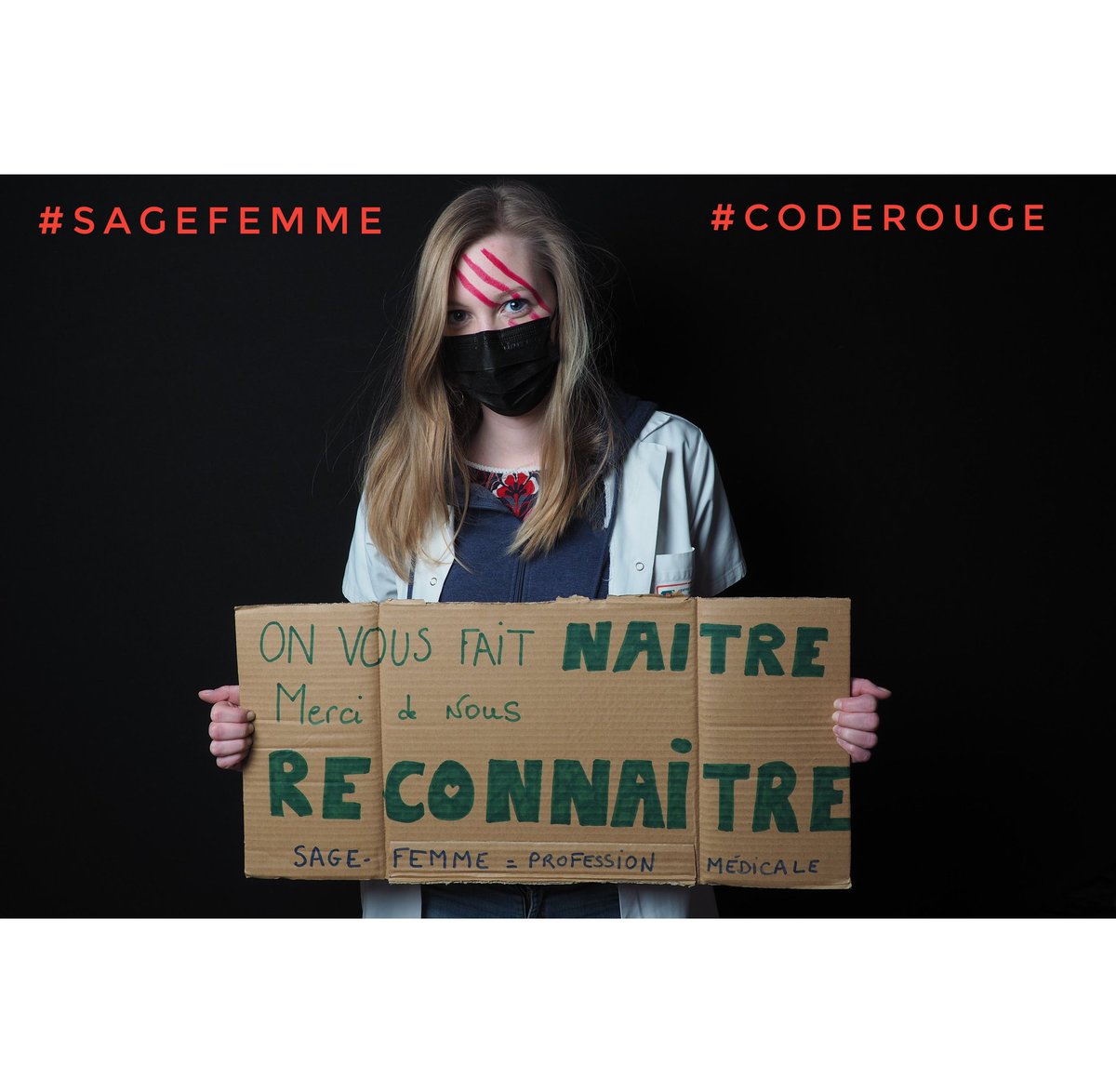 tuniquesjaunes's tweet photo. #sagefemme #coderouge #grevesagefemme #professionmedicale #sagefemmecoderouge #professionfantome https://t.co/BbKwNGfVyh