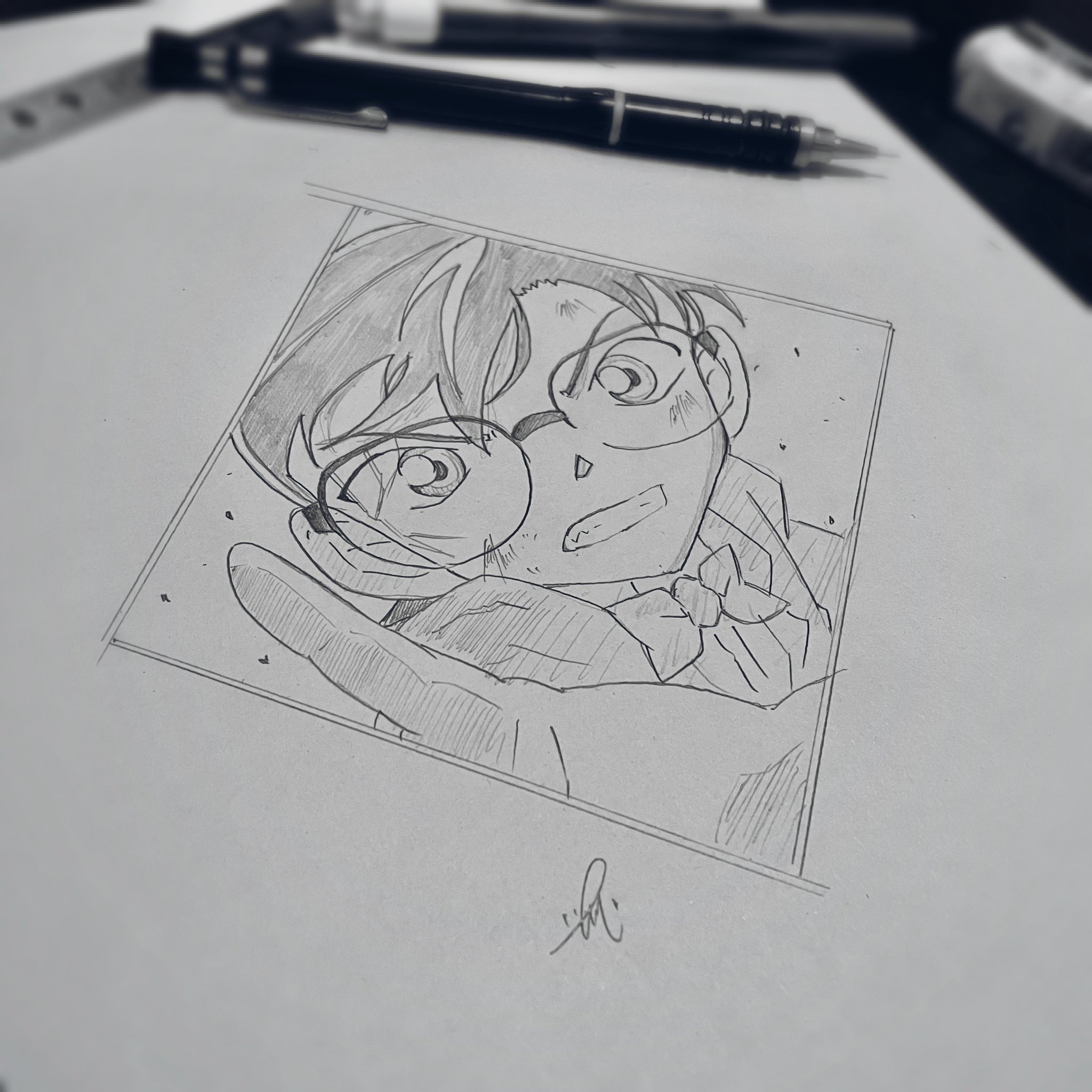 Shou 劇場版 名探偵コナン 緋色の弾丸 より 江戸川コナン 他のキャラを描く力が無かった笑 Shou 劇場版 名探偵コナン 緋色の弾丸 より 江戸川コナン 他のキャラを描く力が無かった笑