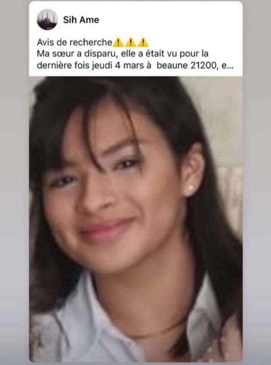 _jsuisqlf's tweet image. urgent s’il vous plaît partager un maximum c’est ma cousine🙏🏽🙏🏽🙏🏽
