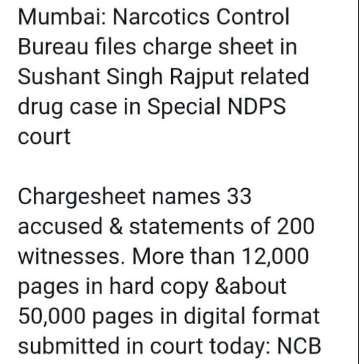 #RiyaChakraborty, the main accused in the charge sheet in the Sushant drug case filed a charge sheet for 4 hours to NCB, but it is regrettable that no 

News channel has interviewed Riya Chakraborty yet. 

Why Fake Media 🤔

Sushant Deserves Fair Justice