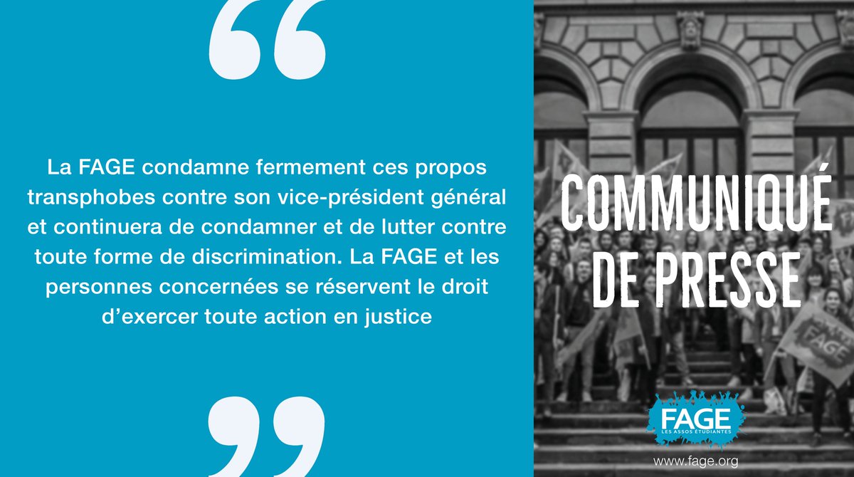 Suite aux victoires obtenues au sujet de la #PrécaritéMenstruelle, notre Vice-Président Général a été attaqué dans son intimité par le magazine <a href="/Causeur/">Causeur.fr</a> 🚨

Les #PolitiquesPubliques doivent se saisir de la question des #LGBTIphobies 📢

+ d'infos ➡️ fage.org/news/actualite…
