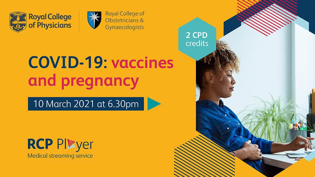 Questions about the safety of the COVID-19 vaccine during pregnancy/pre-conception? <a href="/RCPLondon/">RCP</a> &amp; <a href="/RCObsGyn/">RoyalCollegeObsGyn</a> are holding this joint webinar on 10th March to answer your questions ⬇️ It will be available to view on RCP player afterwards if you can’t make the date @RCPL_trainees