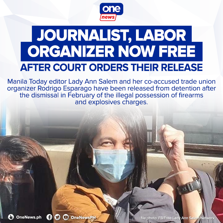 onenewsph's tweet photo. Seven activists, including Lady Ann Salem and Rodrigo Esparago, were all arrested on Dec. 10, 2020, when the world marked International Human Rights Day. (via https://t.co/ecf5JyUJWW)

https://t.co/A9fdFchzrO https://t.co/BgJcRxlGeD