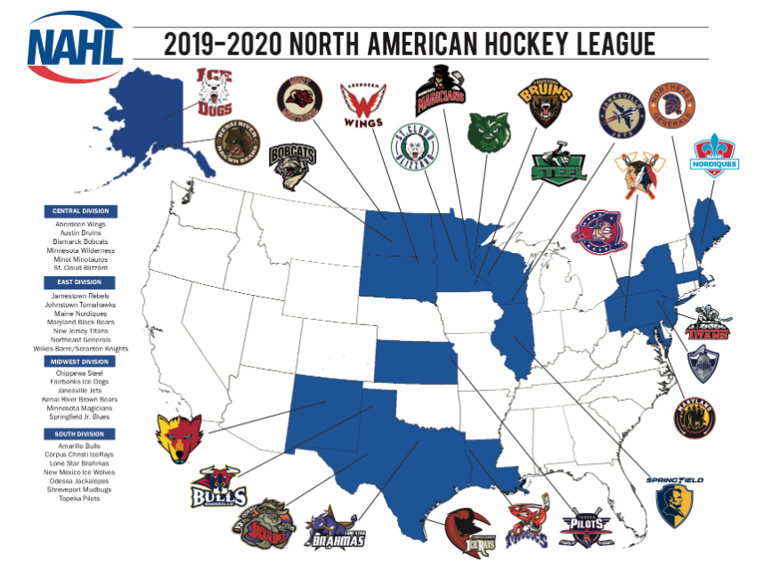 StephCoachLapy's tweet image. Big Fan of MAPS, lists, diagrams, rankings...
Here the NAHL geographical coverage.
This helps players with a summary, a perspective, and a scope that is always interesting.
amarillobulls.com/nahl-map/